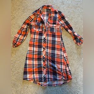 No Comment size Medium flannel plaid dress